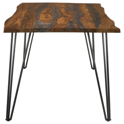 Neve - Live Edge Dining Table - Gray Sheesham CoasterEssence