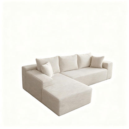 Modern L-Shaped Sectional Sofa With Left Facing Chaise Home Essentials