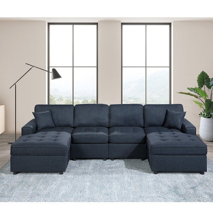 Contemporary Sectional Sofa Set RAF And LAF Chaise Home Essentials