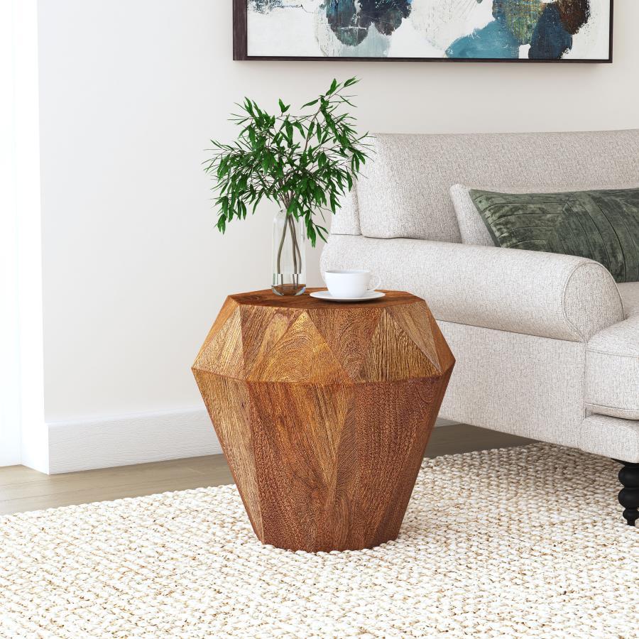 Jacinto - Octagonal Solid Mango Wood Side Table Coaster Fine Furniture