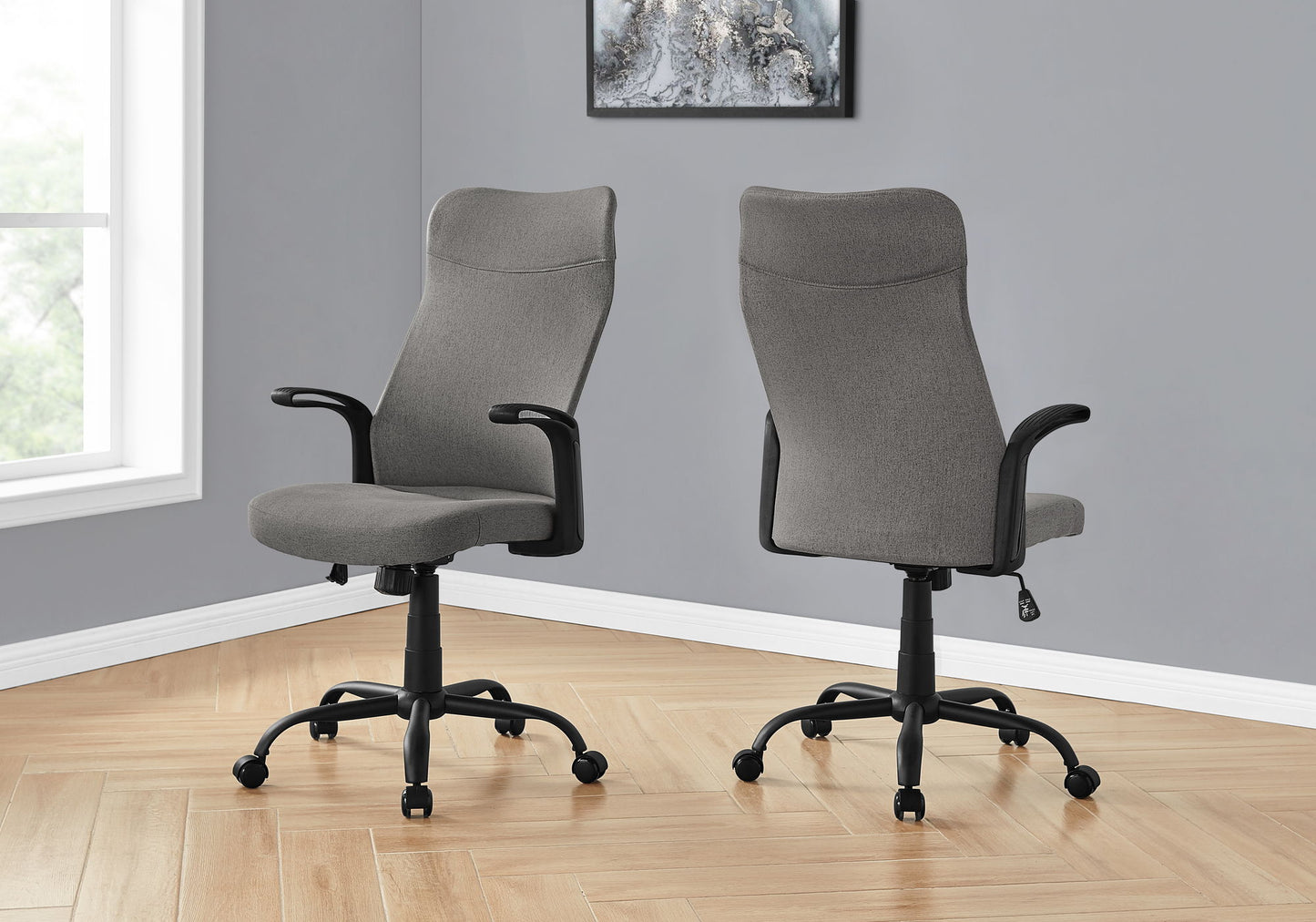 Office Chair, Adjustable Height, Swivel, Armrests, Contemporary & Modern 8th Street