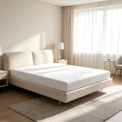 5" Medium Firm Memory Foam Mattress - White - Twin Size Daily Nest