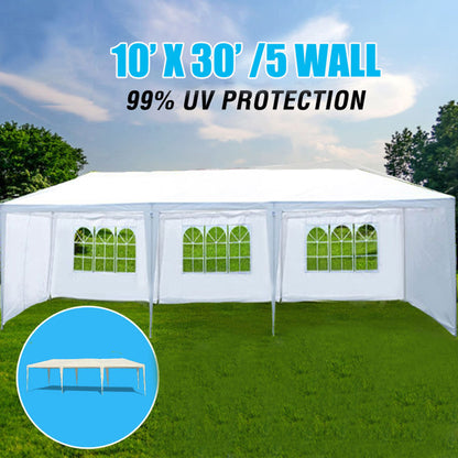 10X30' Wedding Party Canopy Tent Outdoor Gazebo With Removable Sidewalls Home Essentials