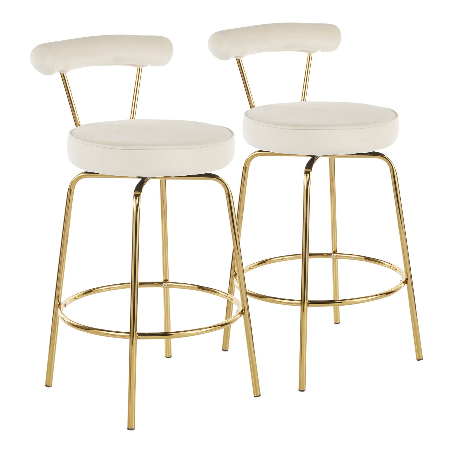 Rhonda - Glam Counter Stool (Set of 2) Lumi Source