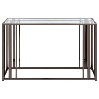 Adri - Glass Top Entryway Sofa Console Table