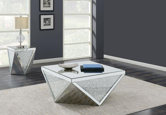 Amore - Mirrored Coffee Table Set Coaster Fine Furniture