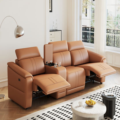 Modular Sofa With Recliners And Cup Holders Sectional Set Home Essentials