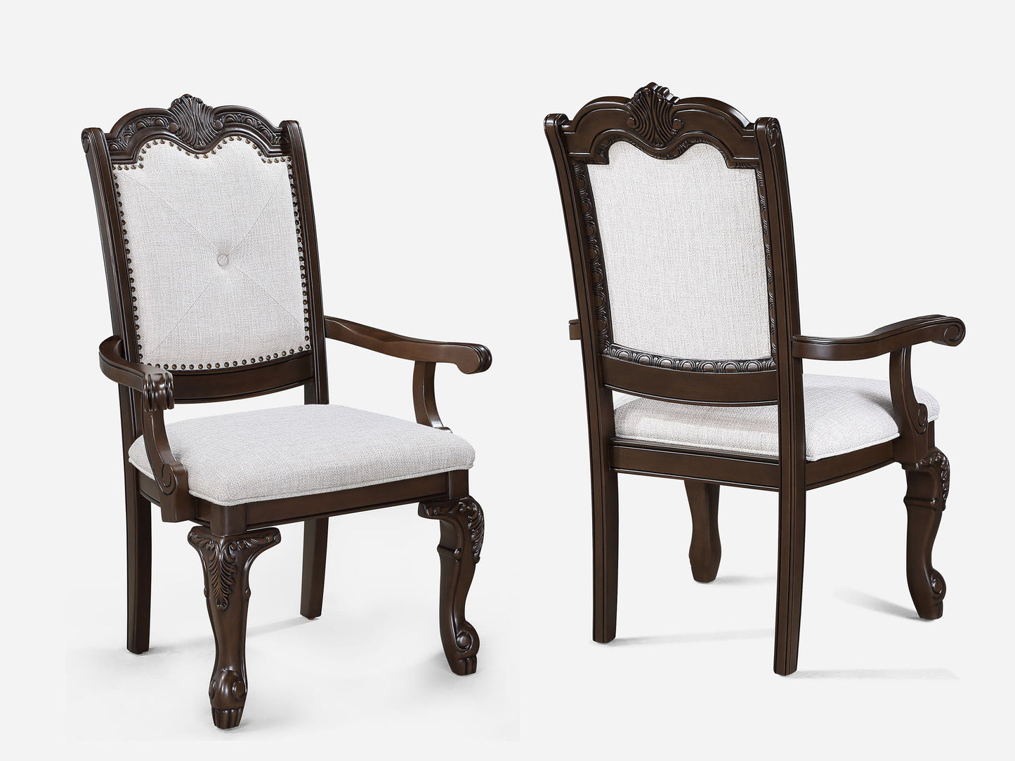 Kiera - Dining Room Set - Cherry Brown Crown Mark