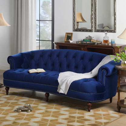La Rosa - Victorian Chesterfield Tufted Sofa Jennifer Taylor Home