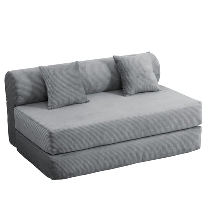Convertible Sofa Bed, 2 Seater Fold Out Floor Couch Home Essentials