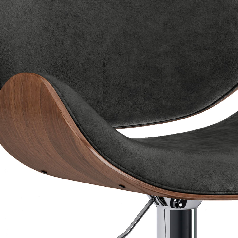 Marana - Multifunctional Handcrafted Bentwood Adjustable Swivel Bar Stool Simpli-Home