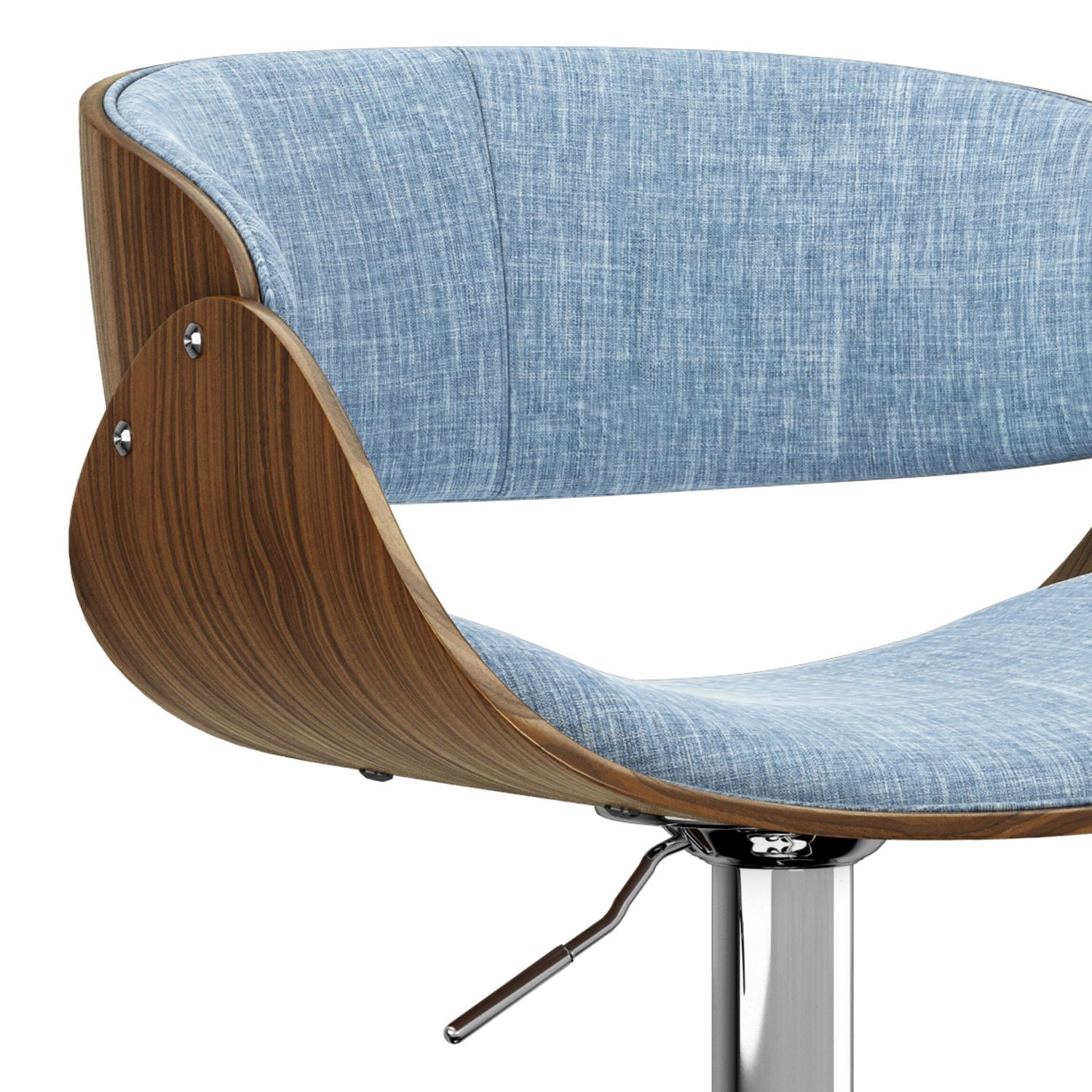 Amery - Mid Century Modern Adjustable Swivel Bar Stool Simpli-Home