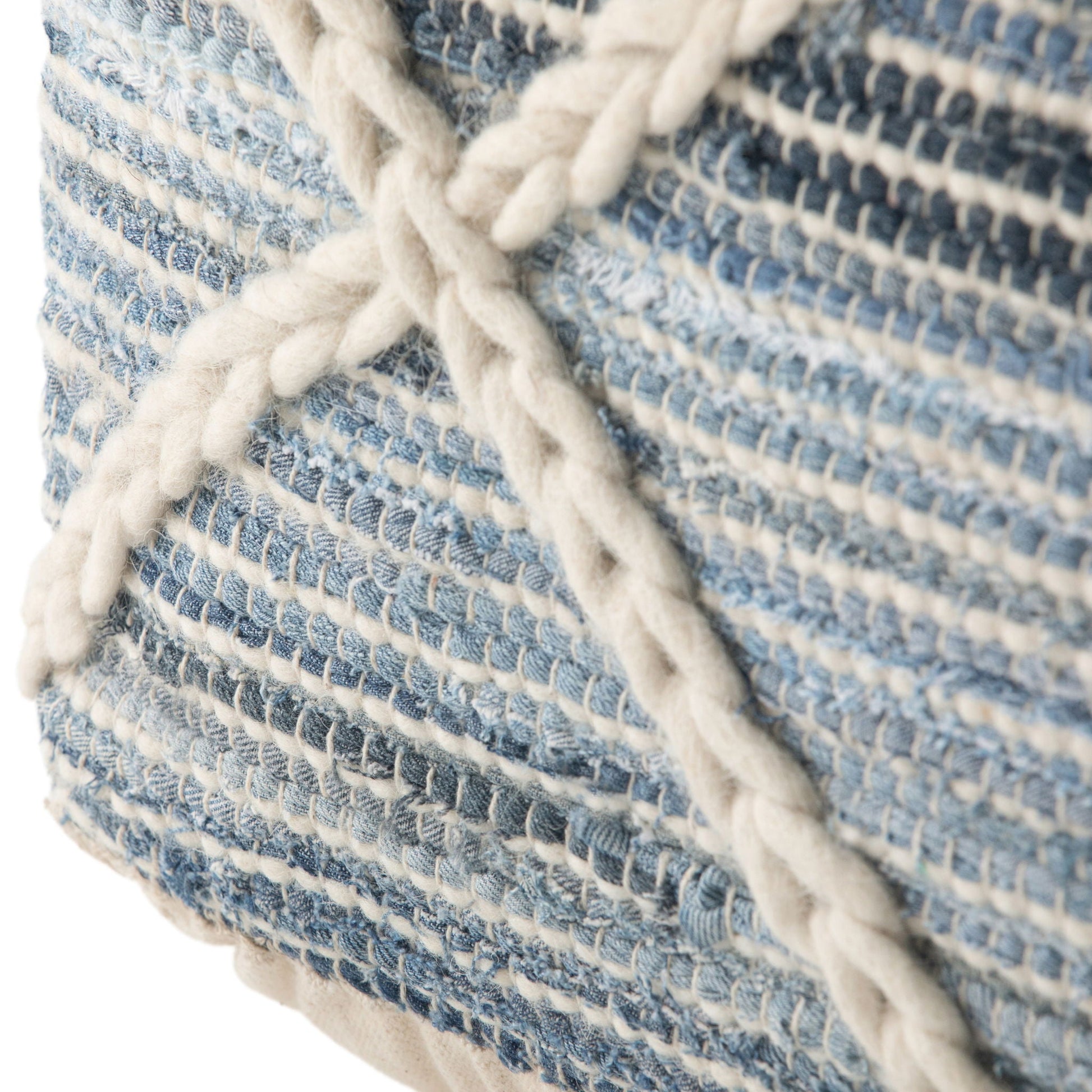 Cowan - Handcrafted Square Pouf Simpli-Home