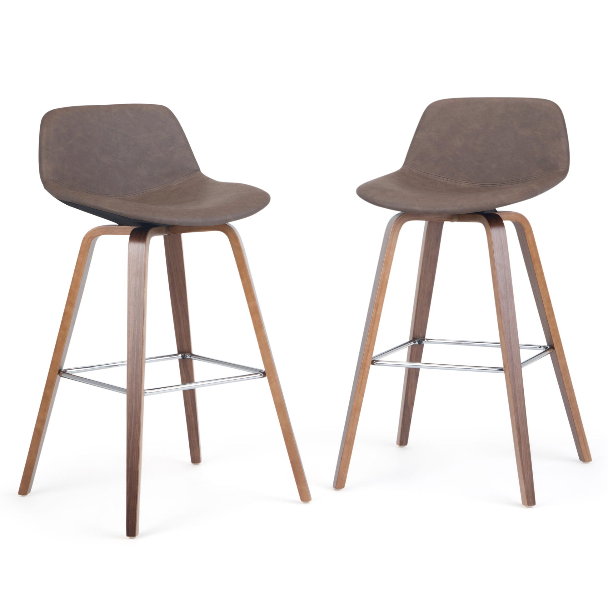 Randolph - Bentwood Multifunctional Counter / Bar Height Stool (Set of 2) Simpli-Home