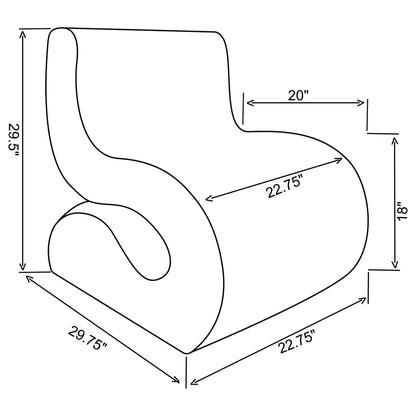 Austin - Armless Curved Chair Furniture Max