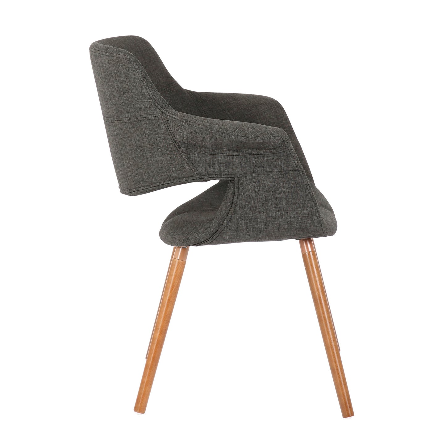 Vintage Flair - Mid-Century Modern Chair (Set of 2) - Walnut / Charcoal Lumi Source