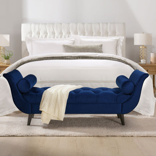 Alma - Tufted Flared Arm Entryway Bench Jennifer Taylor Home