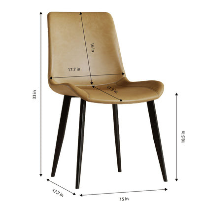Modern Dining Chair With Carbon Steel Legs Home Essentials