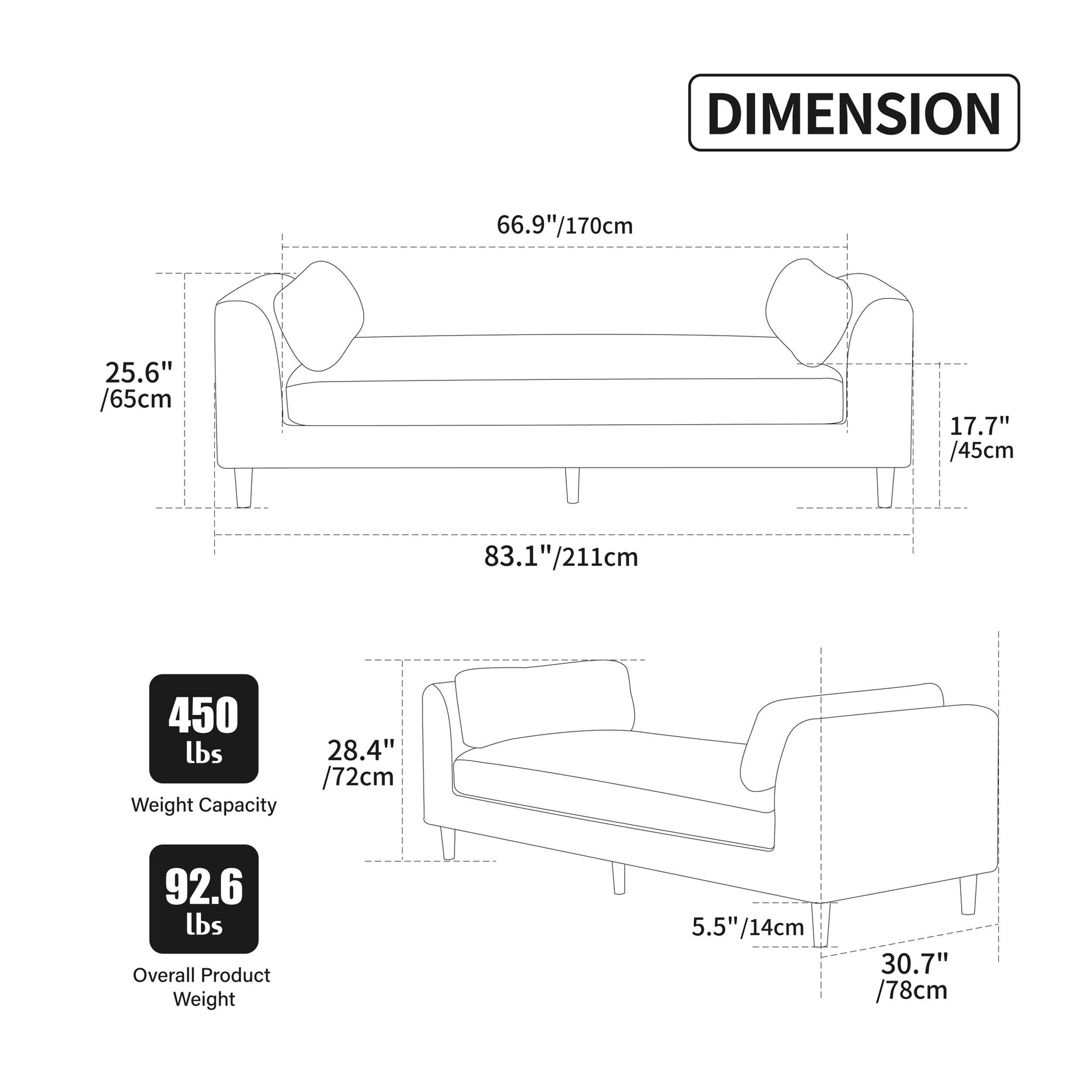 Modern Upholstered End Of Bed Bench With Armrests Home Essentials