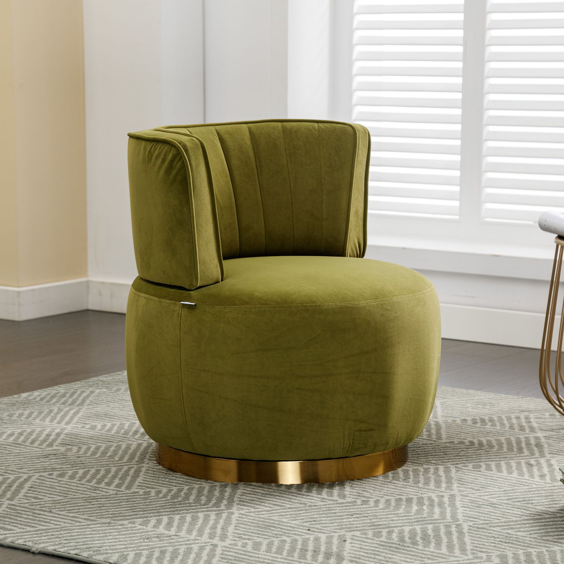360 Degree Swivel Cuddle Barrel Accent Sofa Chair Home Essentials