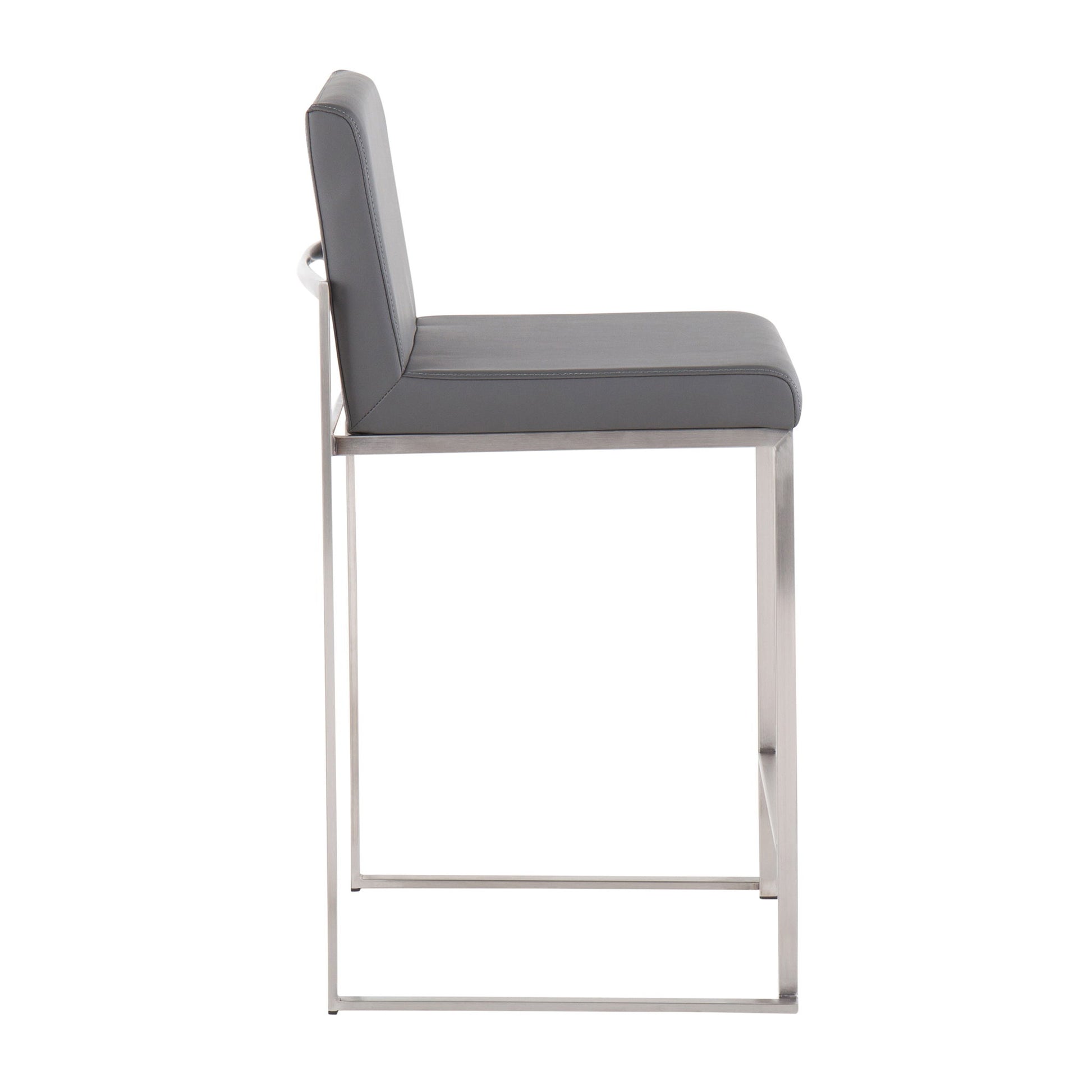 Fuji - Contemporary High Back Counter Stool, Functional Design Lumi Source