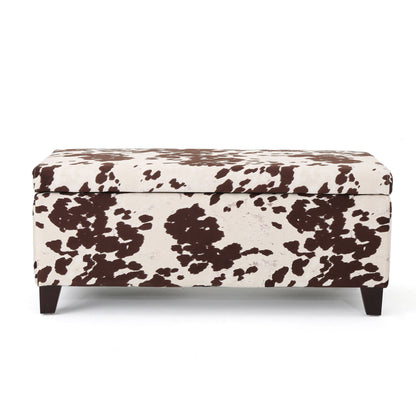 Storage Ottoman - Brown Multi Noble House