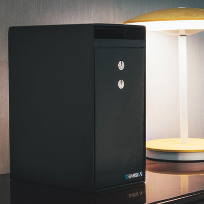 0 27 Cu Ft Dual Key Depository Safe - Black Daily Nest