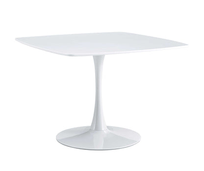 Table Mid-Century Dining Table For 4-6 People With Round MDF Table Top, Pedestal Dining Table, End Table Leisure Coffee Table Home Essentials