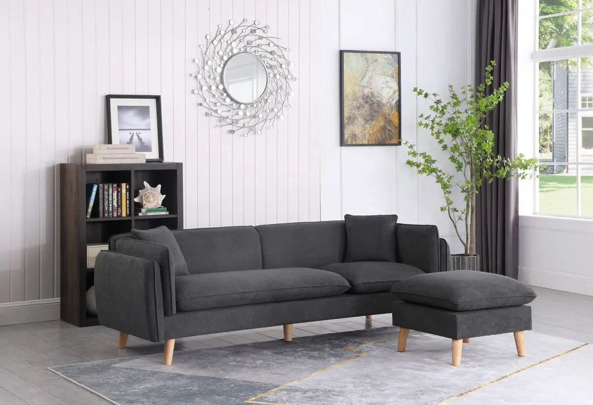 Brayden - Fabric Sectional Sofa Chaise Lilola Home