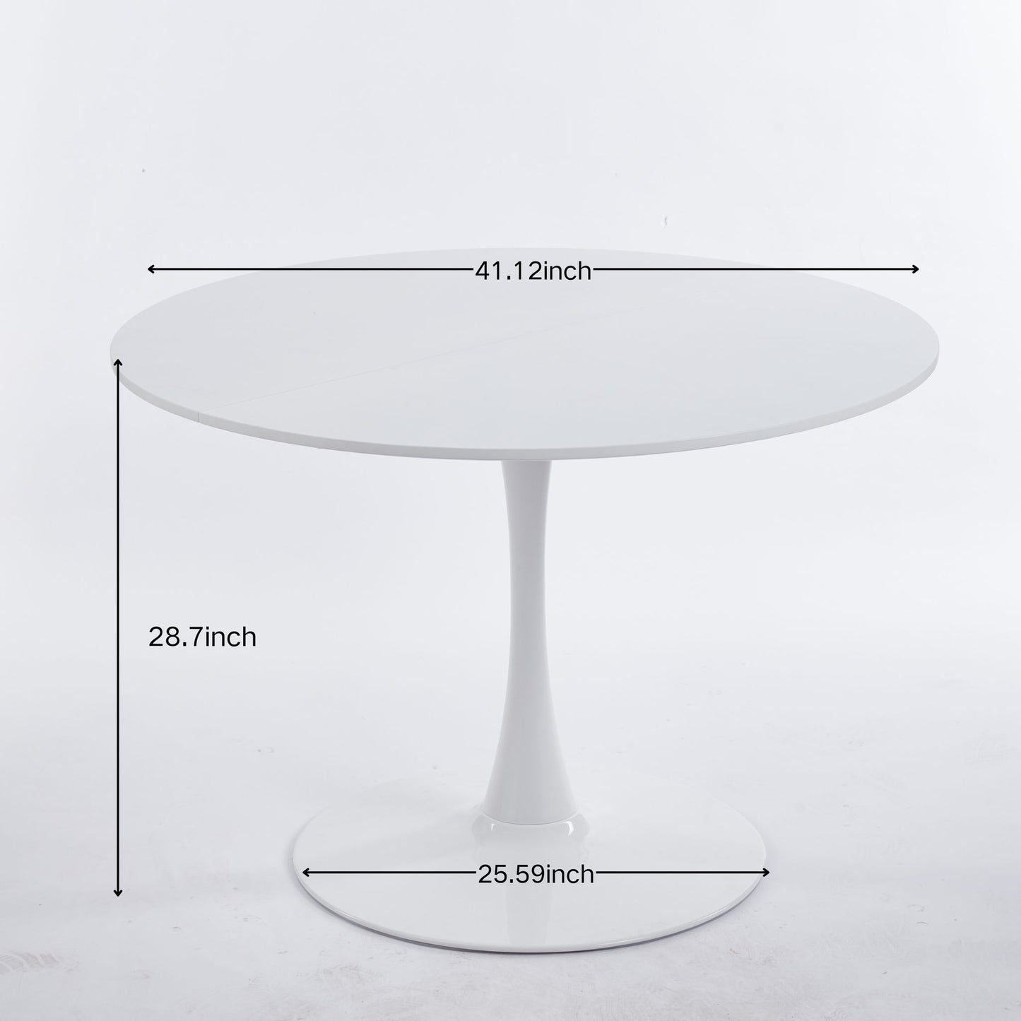 Tulip Dining Table For 4 - 6 People - White Home Essentials