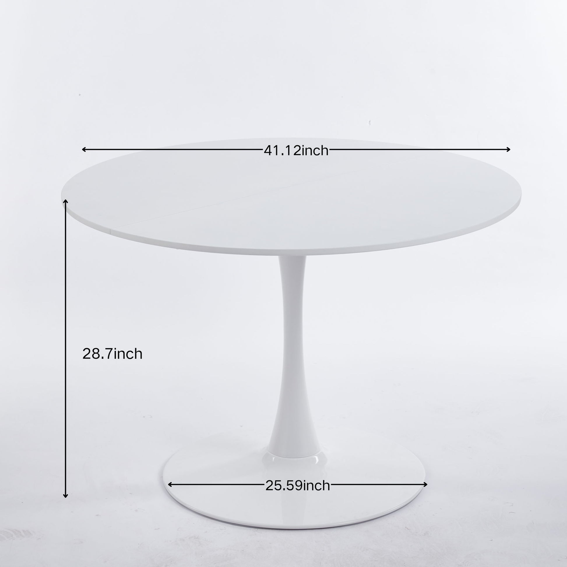 Tulip Dining Table For 4 - 6 People - White Home Essentials