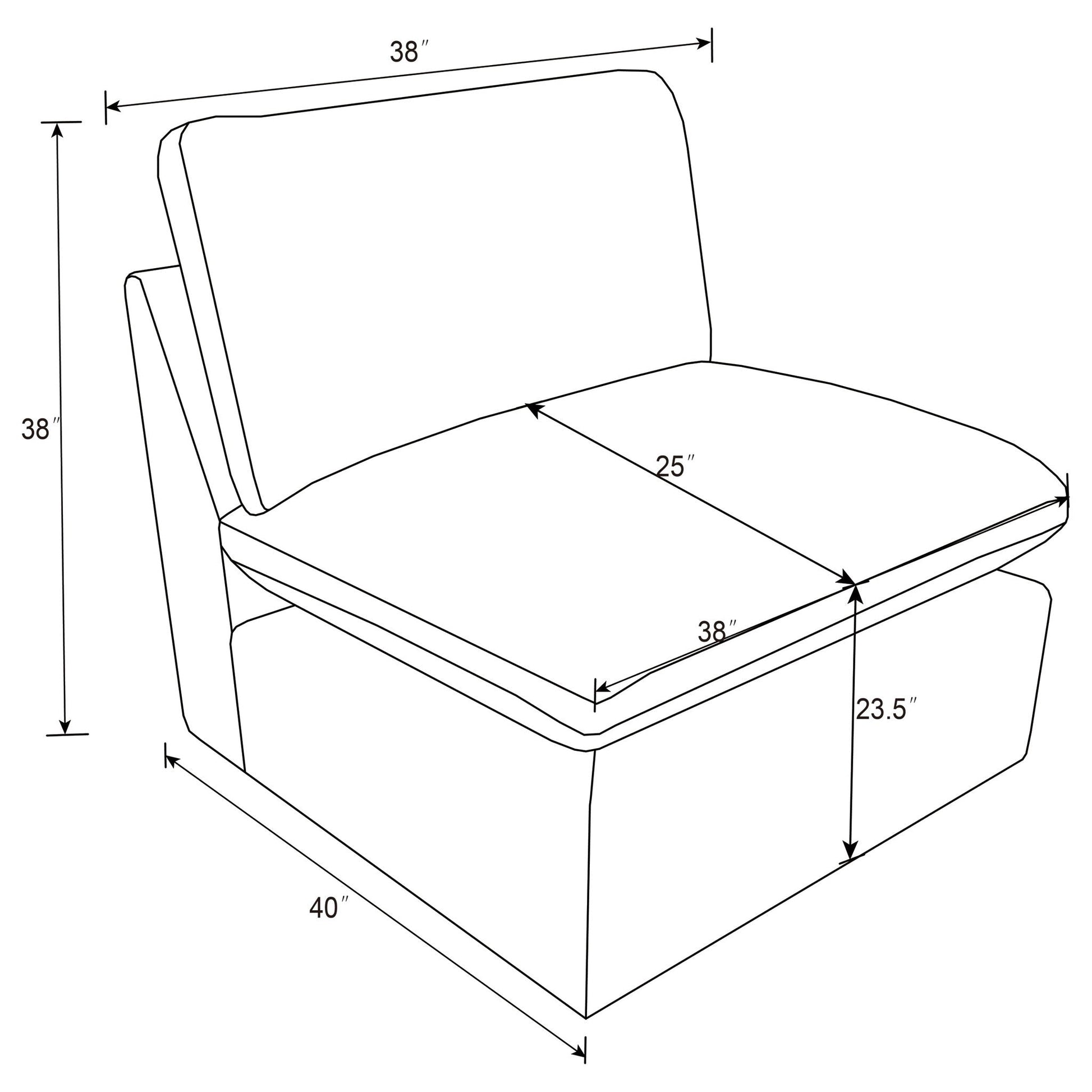 Hollander - Armless Chair Furniture Max