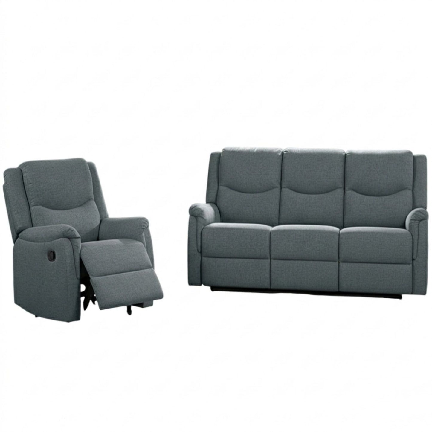 Modern Style Living Room Set, Manual Motion Home Essentials