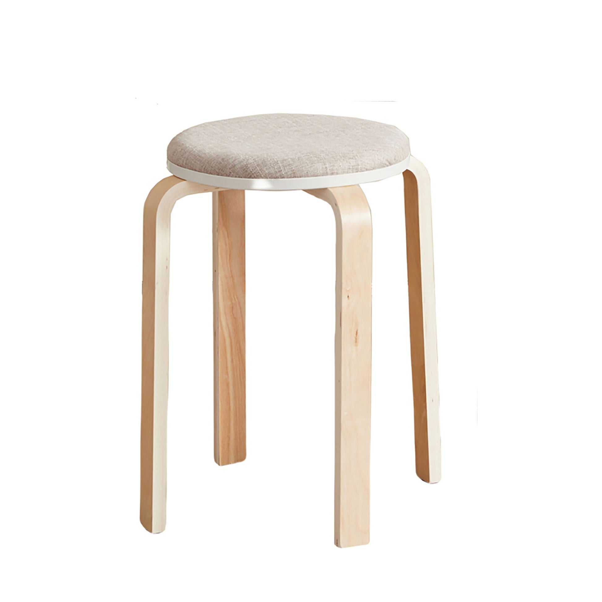 Stackable Round Backless Stools (Set of 4) Home Essentials