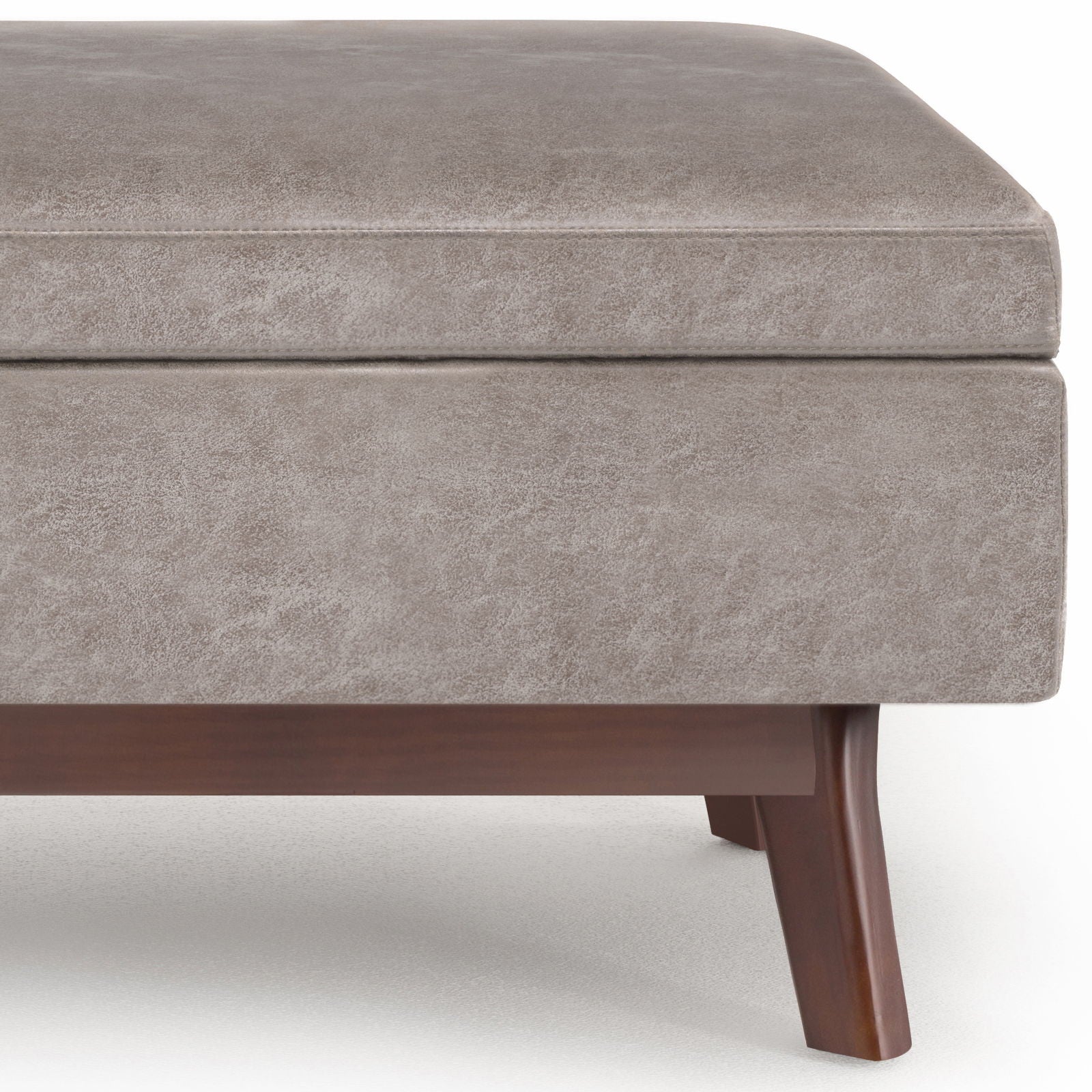 Owen - Upholstered Rectangular Storage Ottoman Simpli-Home