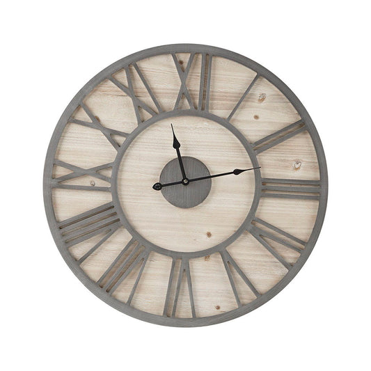 Mason - Wall Clock - Natural / Gray Madison Park