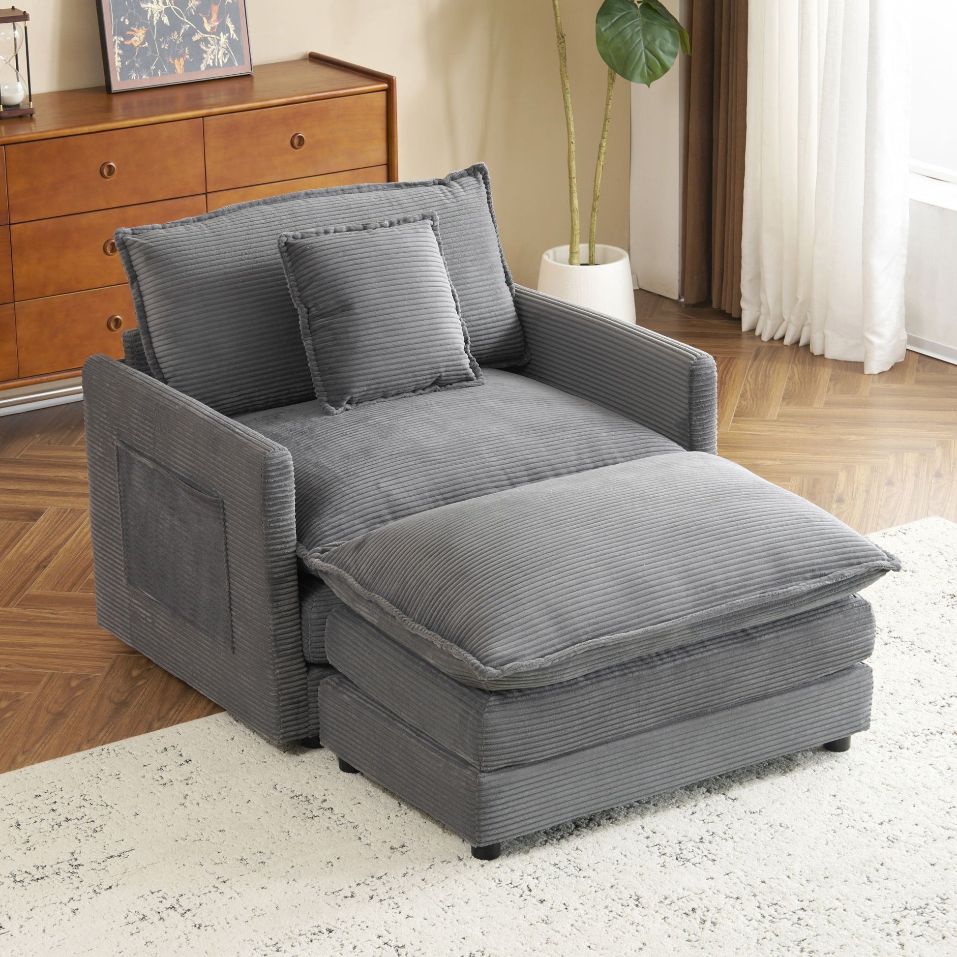 Modern Modular Sofa With Side Storage Pockets For Living Room Hearth and Haven