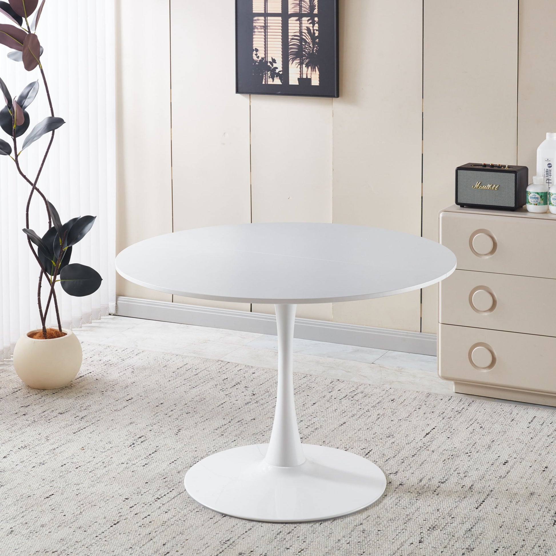 Tulip Dining Table For 4 - 6 People - White Home Essentials