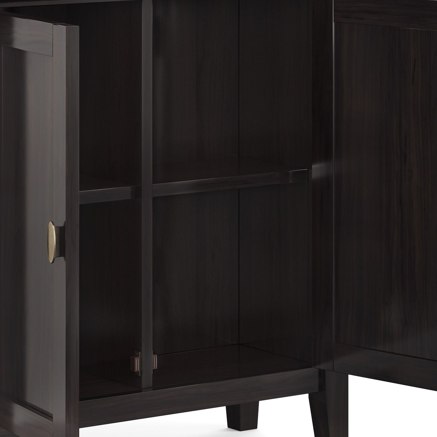 Redmond - Low Storage Cabinet - Hickory Brown Simpli-Home