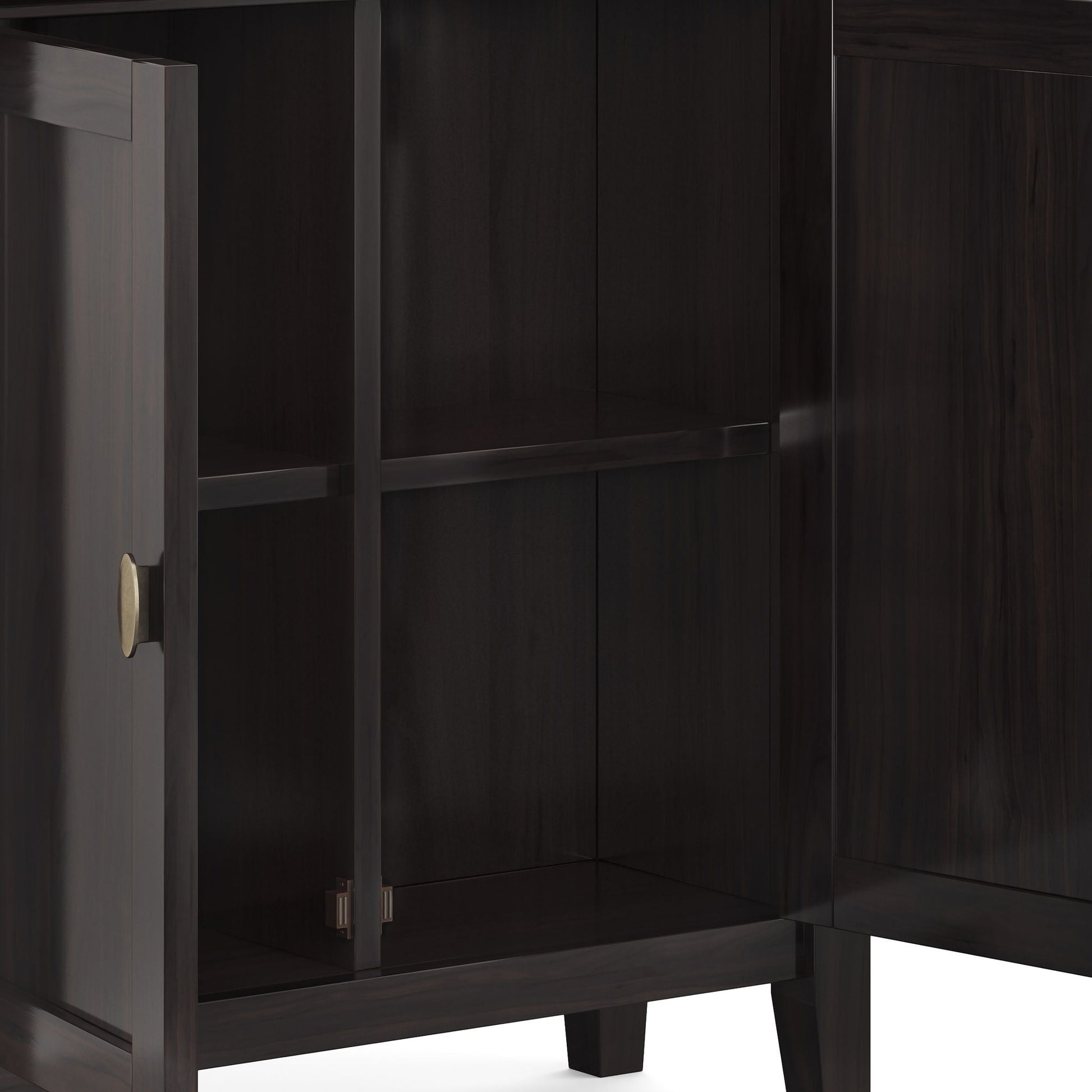 Redmond - Low Storage Cabinet - Hickory Brown Simpli-Home