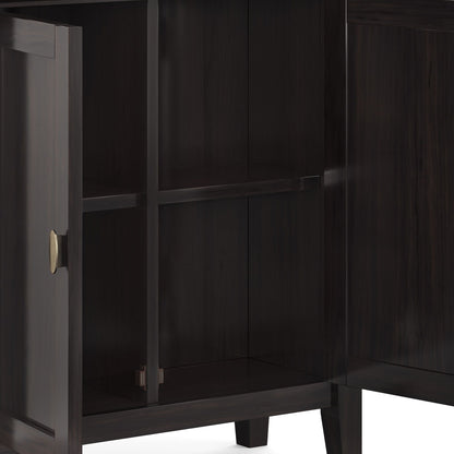 Redmond - Low Storage Cabinet - Hickory Brown Simpli-Home