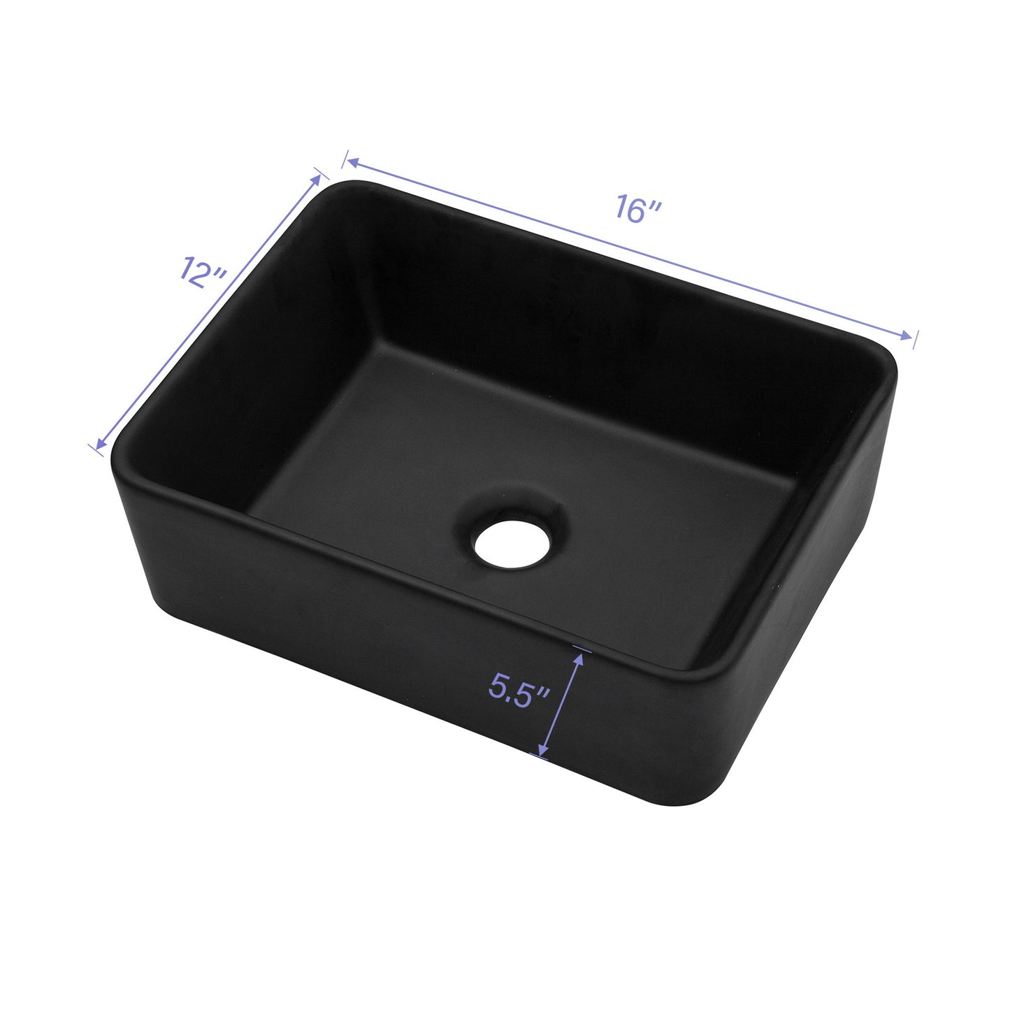 Sleek Ceramic Rectangular Vessel Bathroom Sink Daily Nest
