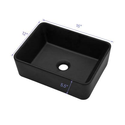 Sleek Ceramic Rectangular Vessel Bathroom Sink Daily Nest