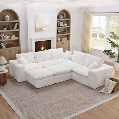 Sectional Sofa With Moveable Ottoman Home Essentials