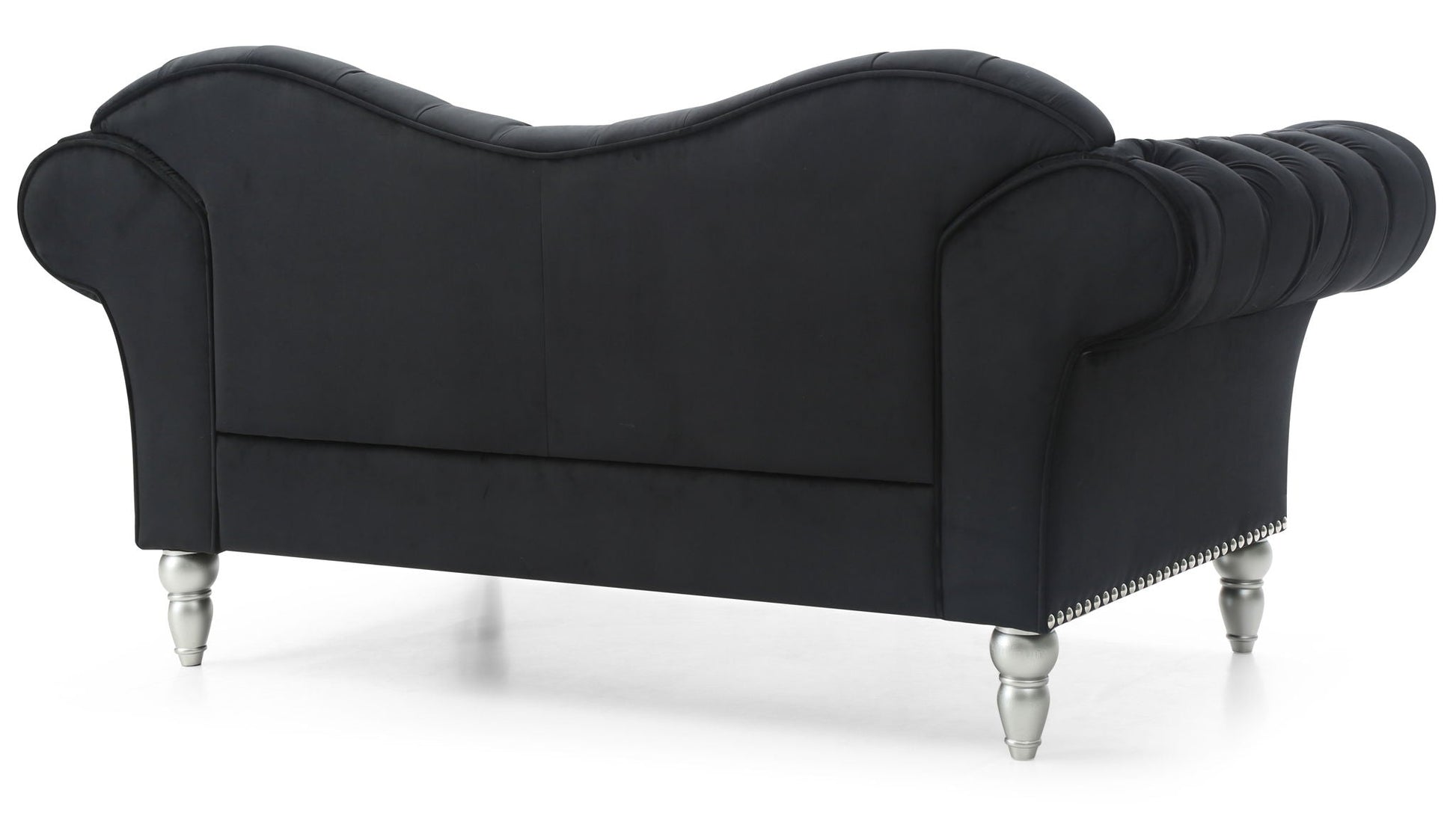 Elegant Round Arm Loveseat Glory Furniture