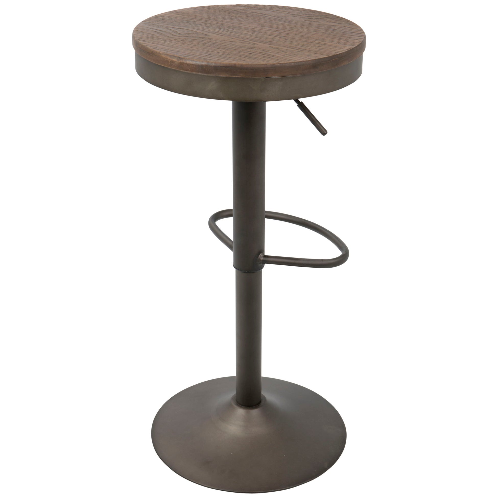 Dakota - Industrial Design Adjustable Barstool (Set of 2) Lumi Source