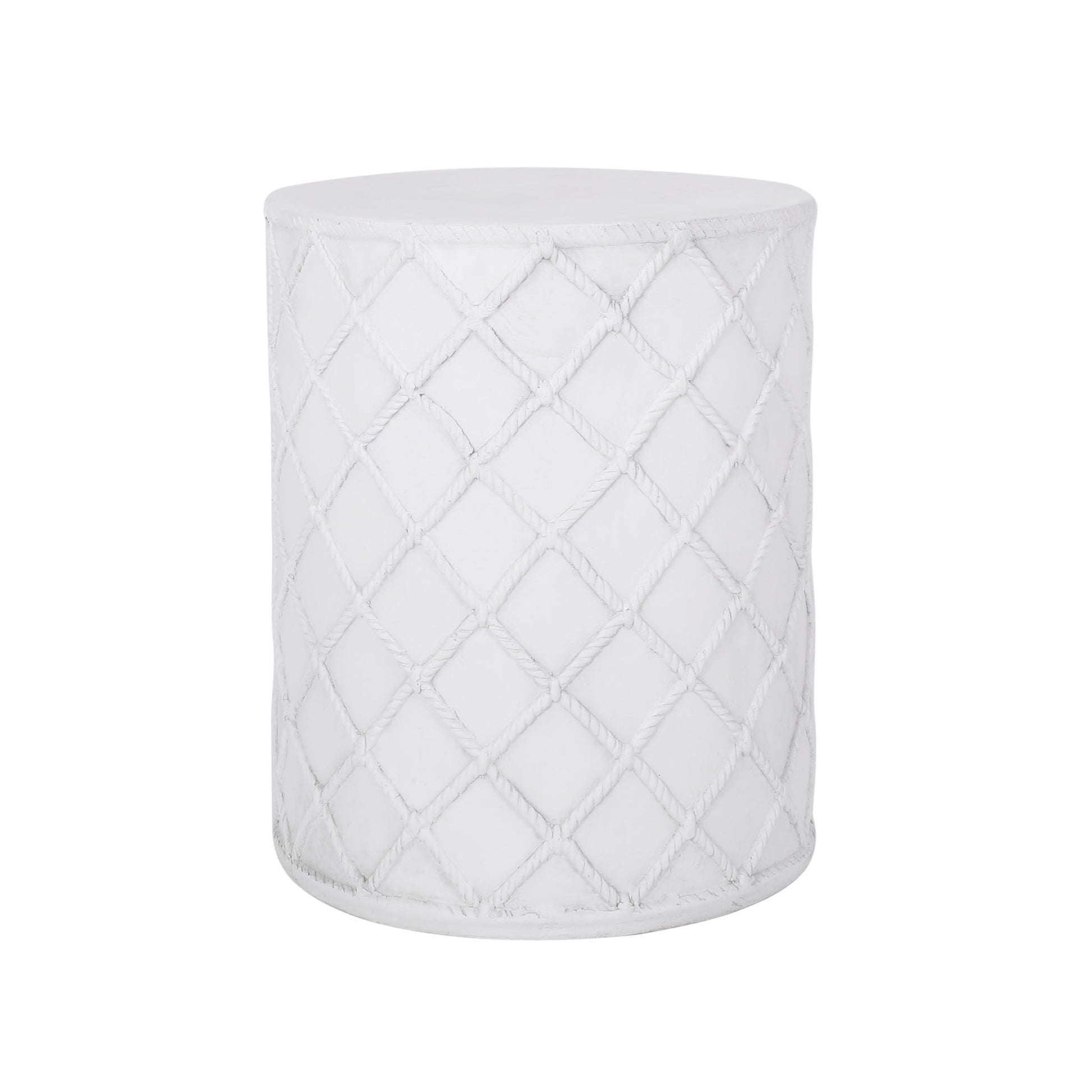 End Table, Outdoor - Antique White Noble House