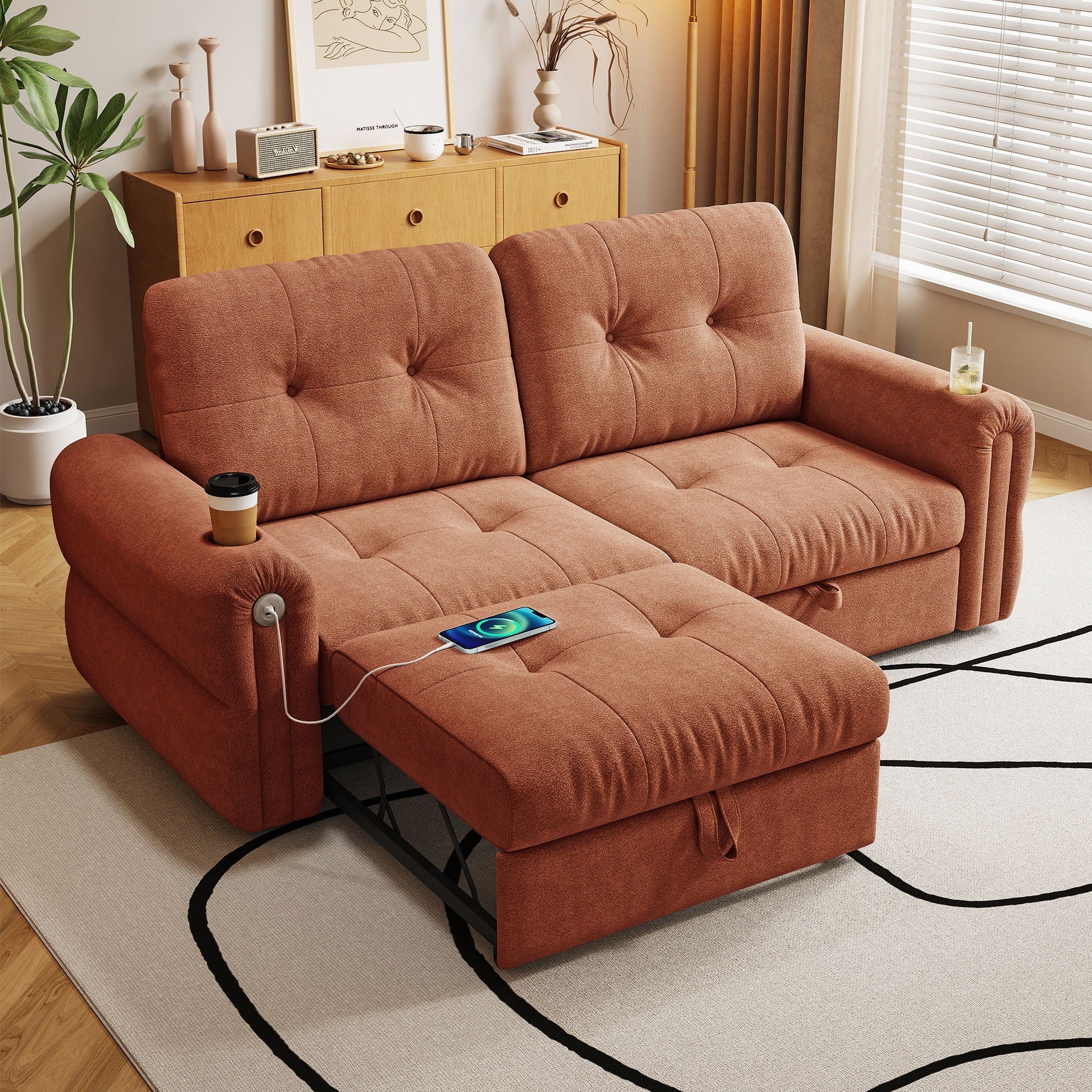 Cloud Like Convertible Sofa Bed With For Living Room Home Essentials
