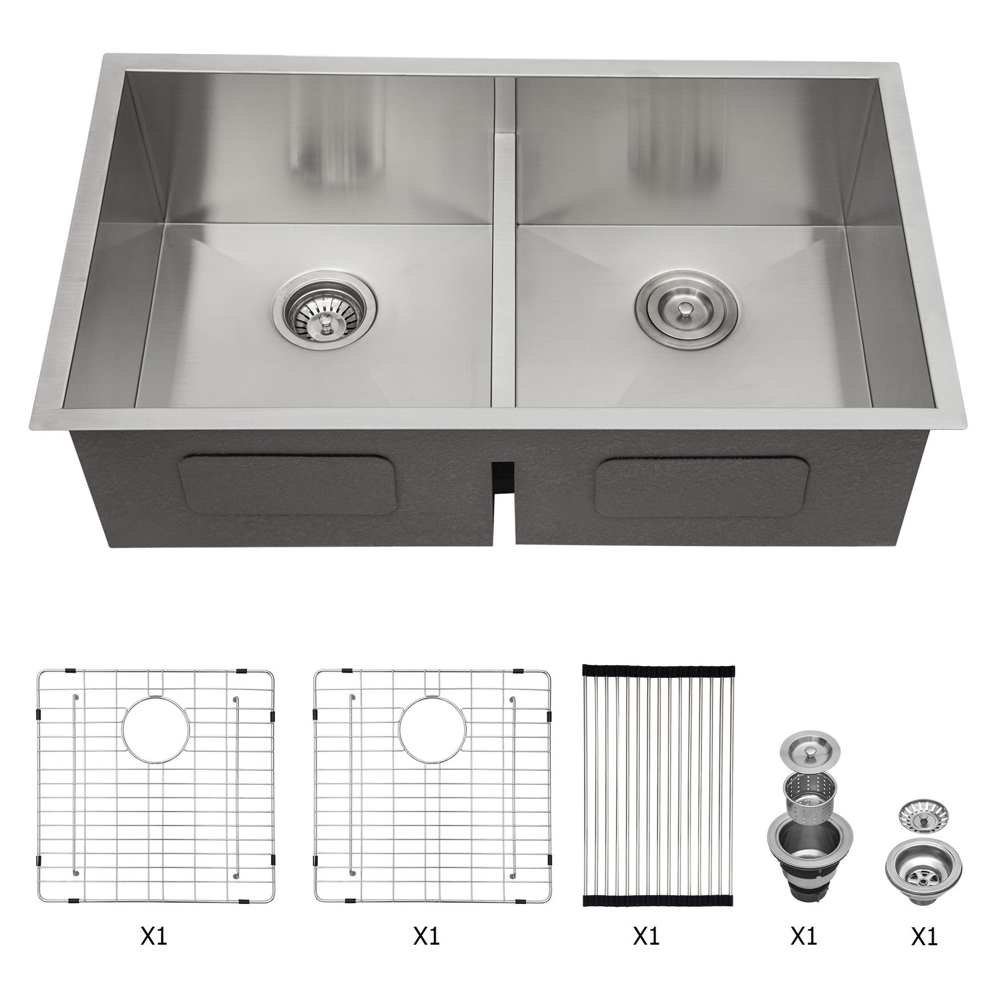 Modern Double Bowl Undermount Sink Design With 10" Deep Basins Daily Nest