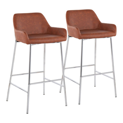 Daniella - Contemporary Fixed Height Bar Stool (Set of 2) Lumi Source